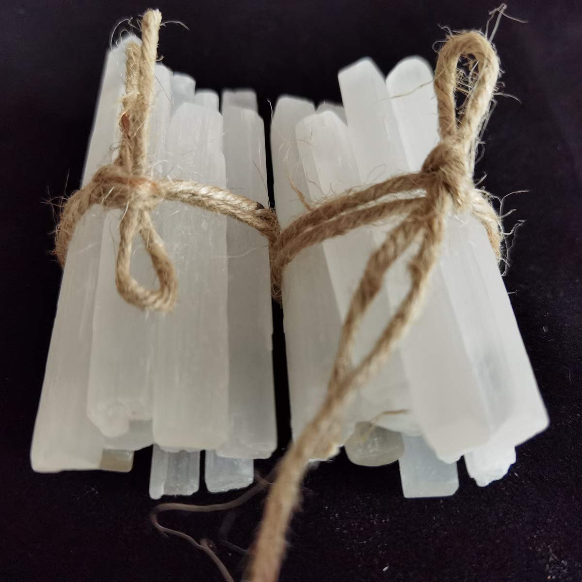 XMHOME Selenite Sticks White Selenite Crystal Wand 20Pcs Approx 1/2 Lb Small Bulk Healing Crystals Home Decoration Purifying Energy for Vicca Reiki Protection Chakras Eliminate