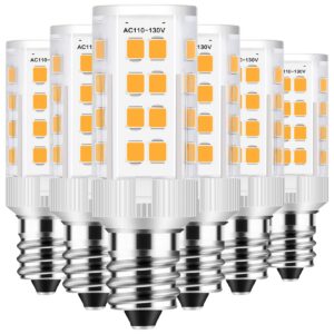 amazing power e12 led bulbs, 5w led candelabra bulbs 50w equivalent candelabra base light bulb for chandelier lighting warm white 6-pack