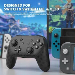 YCCTEAM Wireless Pro Controller Compatible with Switch/Switch Lite/Switch oled, Remote Gamepad Joystick with NFC, Double Vibration and Wake up Function