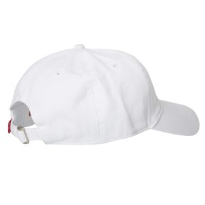 Levi's Men's Classic Baseball Hat with Logo, White, One Size