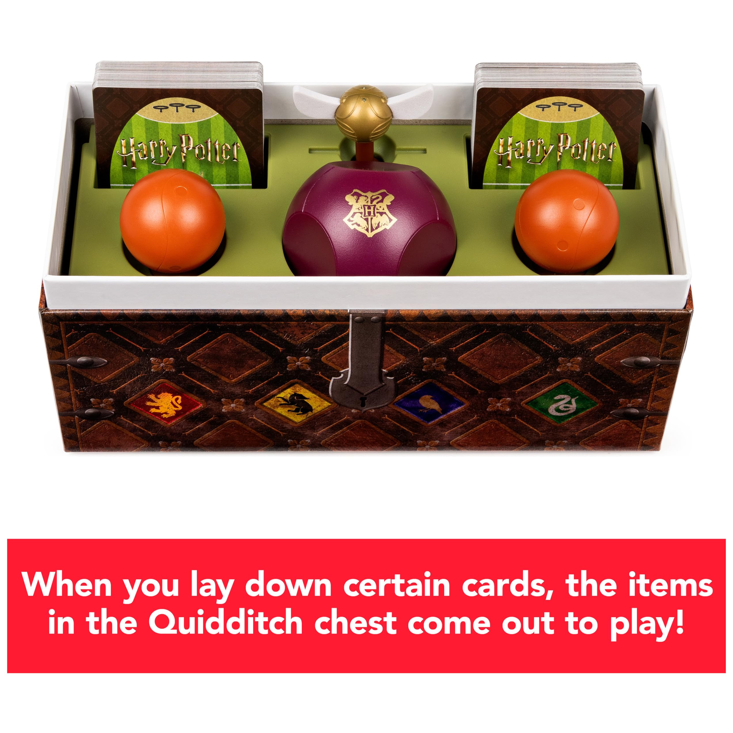 Harry Potter Catch The Golden Snitch, A Quidditch Board Game for Witches, Wizards and Muggles, Family Game Ages 8 & up