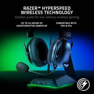 Razer BlackShark V2 Pro Wireless Gaming Headset: THX 7.1 Spatial Surround Sound, Detachable Mic, For PC, Mac, PS4, PS5, Switch- Black (Renewed)