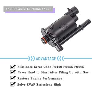 214-646 Vapor Canister Purge Valve 01997279 1997279 For Chevy Silverado Tahoe GMC Sierra Yukon Cadillac Pontiac Escalade 1999 2000 2001 2002 2003 2004 Replaces GM Solenoid Canister