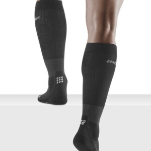 CEP Men's Merino Wool Hiking Tall Knee High Compression Socks, Stonegrey/Grey, Men, III