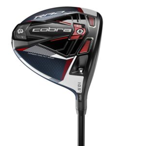 Cobra Golf 2021 Radspeed Driver Matte Peacoat-Red (Men's Left Hand Fujikura Motore XF3 Stiff Flex 10.5) Standard