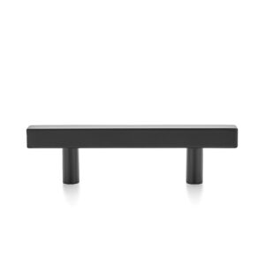 Ravinte 30 Pack 5 inch Square Cabinet Pulls Matte Black Stainless Steel Kitchen Drawer Pulls Cabinet Handles 5”Length, 3” Hole Center