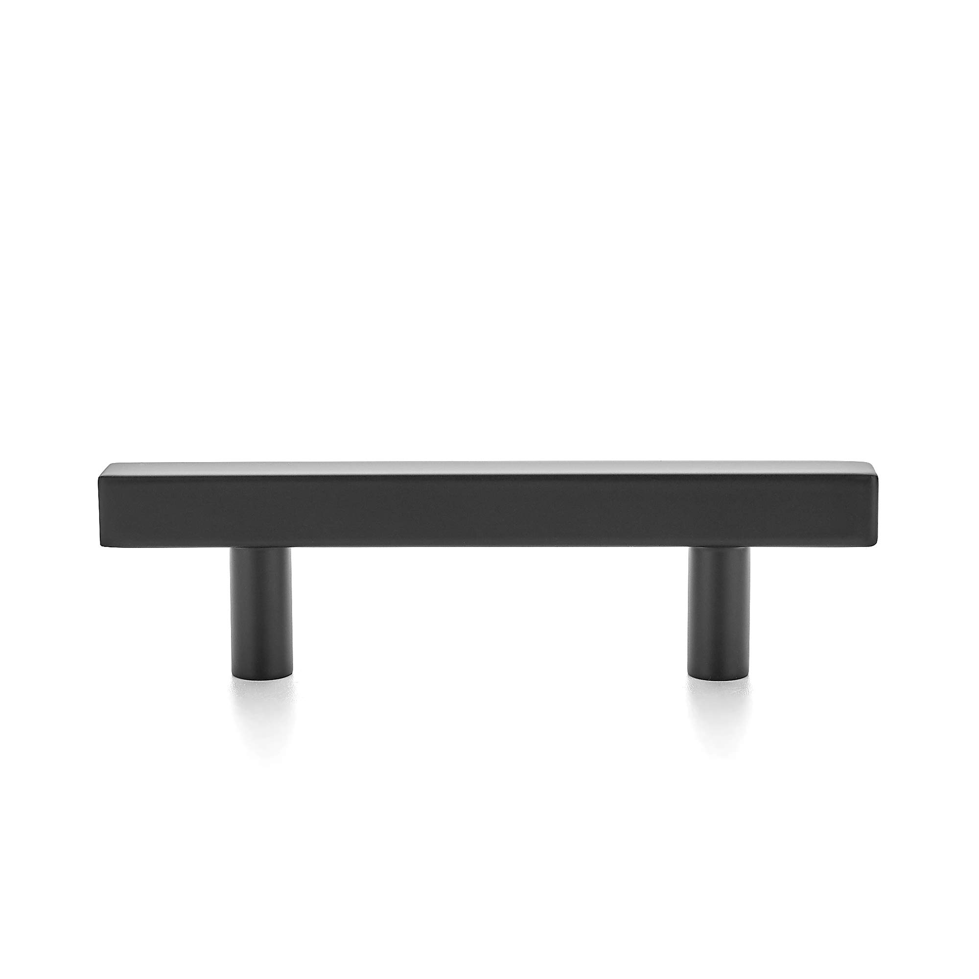 Ravinte 30 Pack 5 inch Square Cabinet Pulls Matte Black Stainless Steel Kitchen Drawer Pulls Cabinet Handles 5”Length, 3” Hole Center