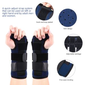 EXCEART 2 Pcs Joint Fixation Strap Removable Metal Wrist Splint Thumb Splint Brace Carpal Tunnel Brace Athletic Wrist Tape Breathable Wrist Braces Composite Cloth to Sleep Hand Rest