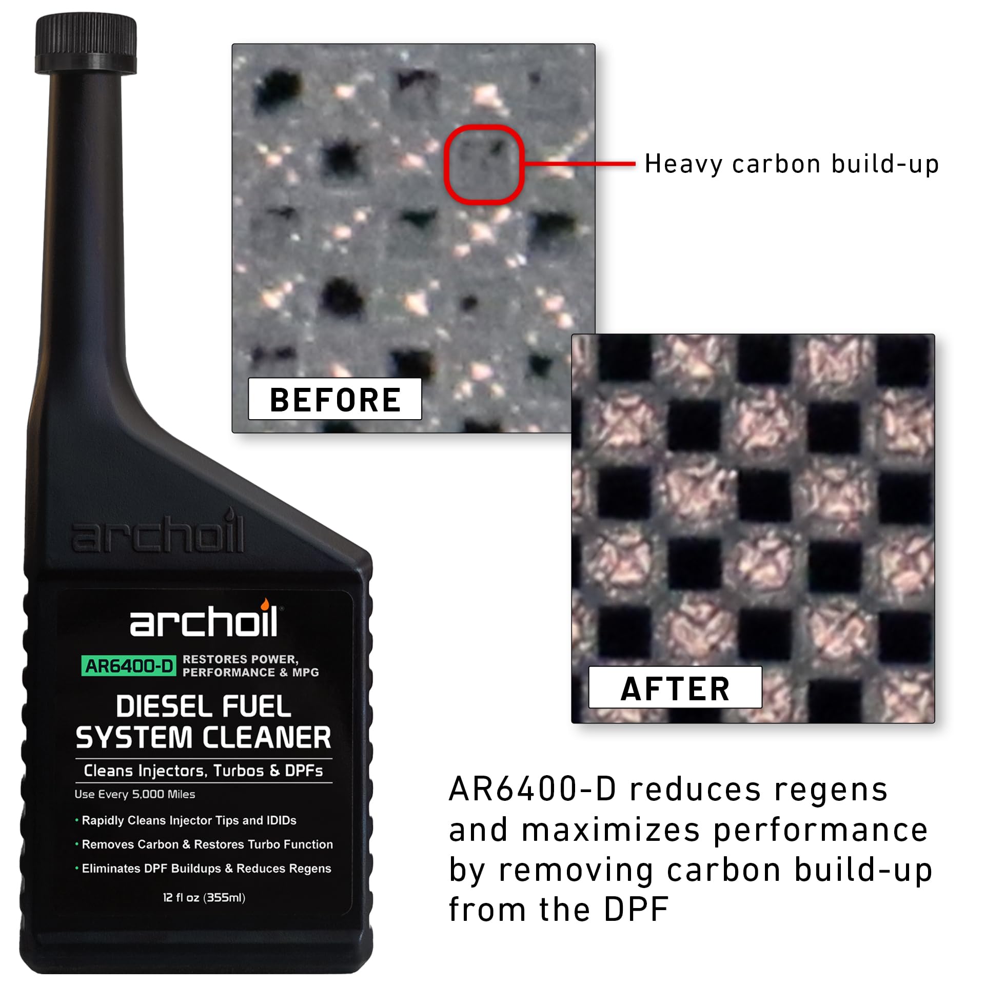 Archoil Ultimate Diesel Kit - AR9100 Friction Modifier (16oz) + AR6500 Diesel Treatment (40oz) + AR6400-D Diesel Fuel System Cleaner (12oz)