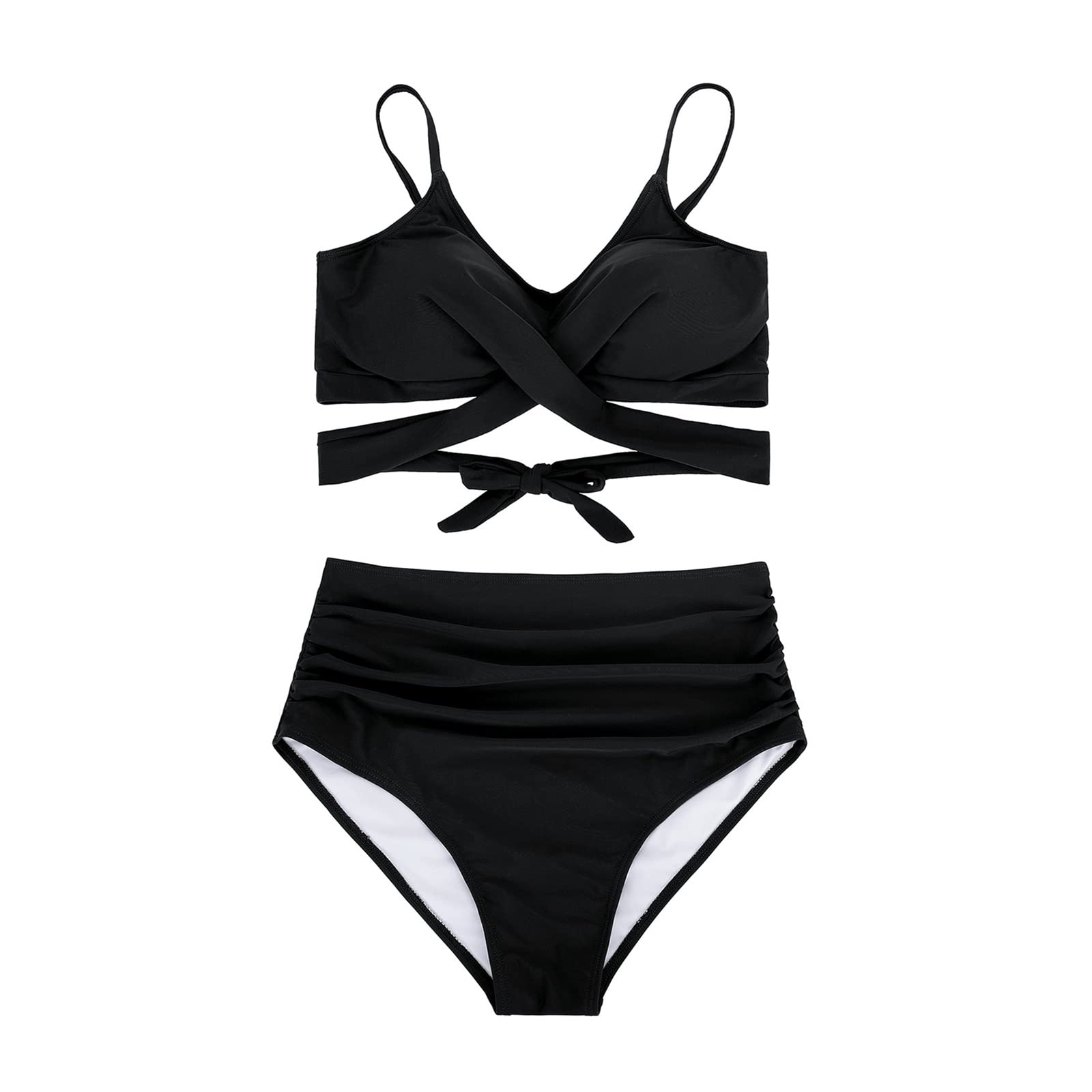 American Trends Womens High Waisted Bikini Swimsuits Push Up Bikini Sets Sexy Bathing Suits Two Piece Swimsuit