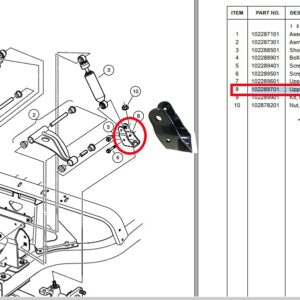 Golf Cart Club Car Driver Side Clevis | Precedent Driver Clevis Replace OEM # 102289701