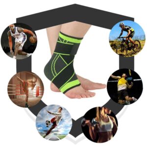 1 Pair Ankle Brace Protector Sleeves Adjustable,Alleviate Achilles Tendon Pain, Sprain, Sports Injury Healing Stabilizer