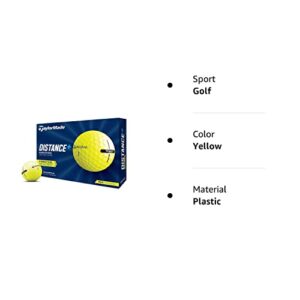 TaylorMade 2021 TaylorMade Yellow Distance+ Golf Balls, Large