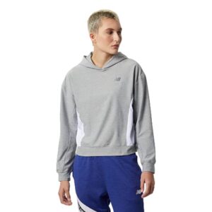 new balance women's sport spacedye fashion layer, athletic grey , large