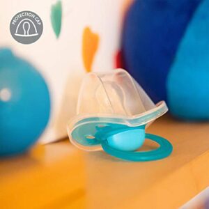 Medela Baby Pacifier | Day and Night Glow in The Dark | 0-6 Months | 2-Pack, Lightweight | BPA-Free | Supports Natural Suckling | My Love and I Love Mama