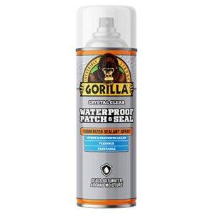 Gorilla Waterproof Patch & Seal Rubberized Sealant Spray Crystal Clear 14oz (Pack of 1)