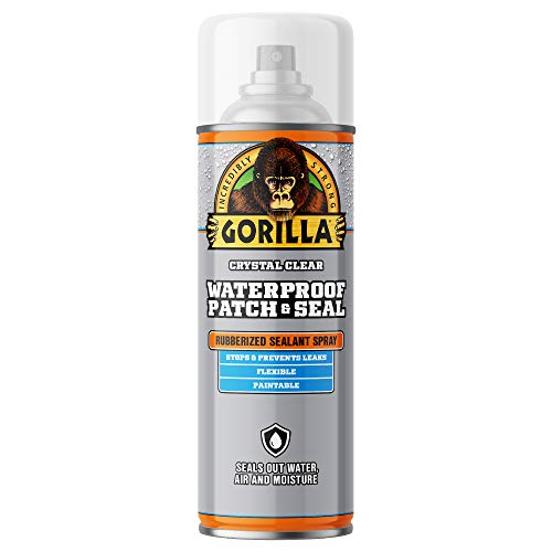 Gorilla Waterproof Patch & Seal Rubberized Sealant Spray Crystal Clear 14oz (Pack of 1)