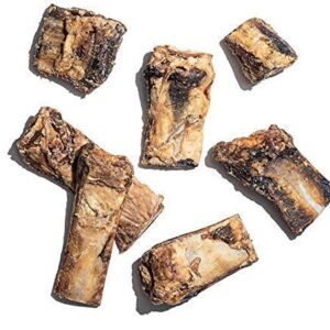 Jack&Pup Rib Bones for Dogs | All Natural Large Dog Bones| Single Ingredient Dog Chew Bones for Medium Dogs (Rib Bone Bites (20 Pack))