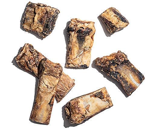 Jack&Pup Rib Bones for Dogs | All Natural Large Dog Bones| Single Ingredient Dog Chew Bones for Medium Dogs (Rib Bone Bites (20 Pack))