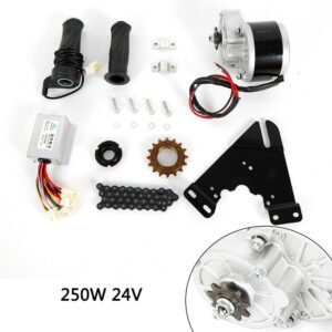 TBVECHI 24V 250W Electric Bicycle Motor Kit, E-Bike Conversion Kit w/Motor Controller for 16"-28" Bike (250W 24V)