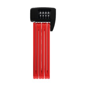 ABUS folding lock Bordo Lite 6055C - with combination code - extra-light combination lock made of special steel - ABUS security level 7-60 cm - red