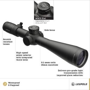 Leupold Mark 5HD 5-25x56mm Side Focus Riflescope