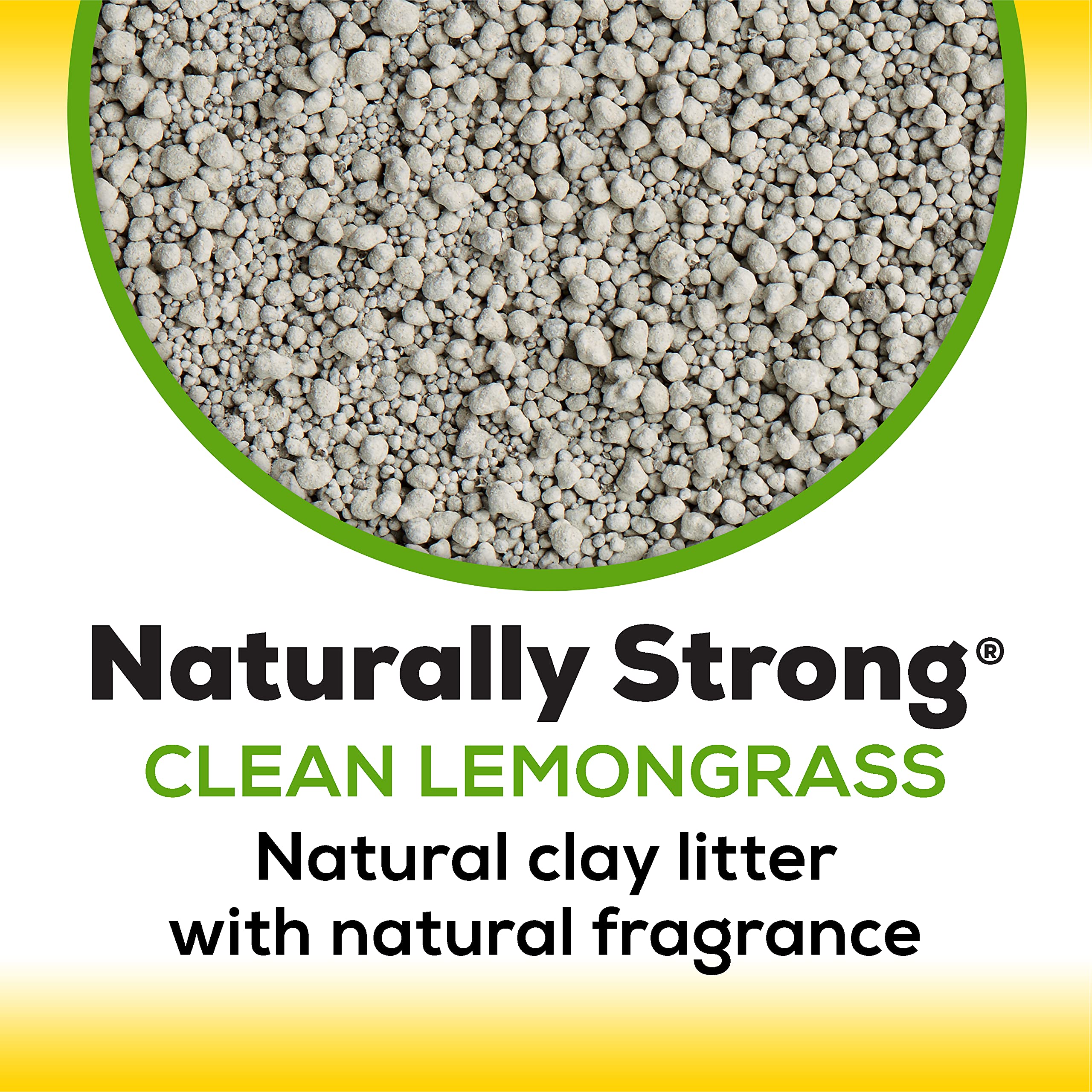 Tidy Cats Purina Natural Cat Litter, Naturally Strong Clean Lemongrass Scent Clay Cat Litter, Recyclable Box - (3) 13.33 lb. Bags