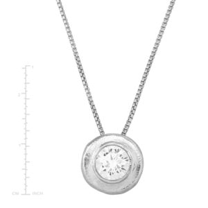 Silpada 'Northern Star' Cubic Zirconia Pendant Necklace in Sterling Silver, 16" + 2"