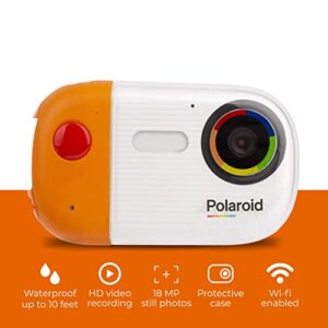 Polaroid Underwater Camera 18mp 4K UHD, Polaroid Waterproof Camera for Snorkeling and Diving with LCD Display, USB Rechargeable Digital Polaroid Camera for Videos and Photos