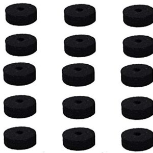 Round soft black Cy/mb stand felt washer replacement, suitable for 15 sets of drums（1.57 Inch）