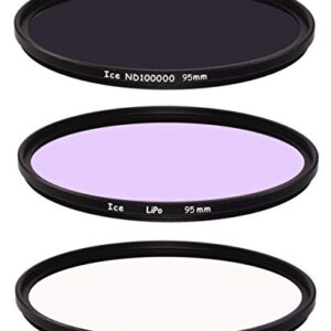 ICE Astral 3 Slim Filter Set 95mm LiPo, UV-IR Cut ND100000 16.5 Stop ND Optical Glass 95