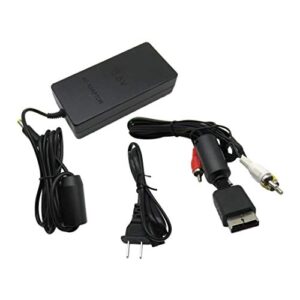 AC Adapter Power Supply 8.5v SCPH-70100 +AV Cable for Slim Ps2 Playstation 2 PS2