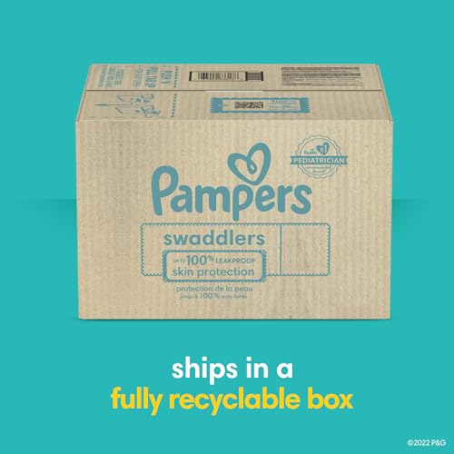 Pampers Swaddlers Diapers - Size 2, One Month Supply (186 Count), Ultra Soft Disposable Baby Diapers