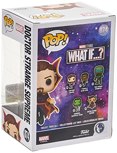 Funko POP Marvel: What If? - Doctor Strange Supreme, Glow in The Dark Amazon Exclusive Edition