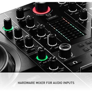 Hercules DJ Control Inpulse 500 DJ Software Controller + Professional DJ Headphones + Stereo Audio Cable + Hosa Interconnect Cable