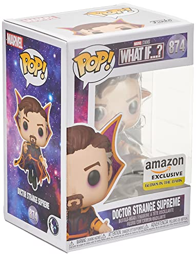 Funko POP Marvel: What If? - Doctor Strange Supreme, Glow in The Dark Amazon Exclusive Edition