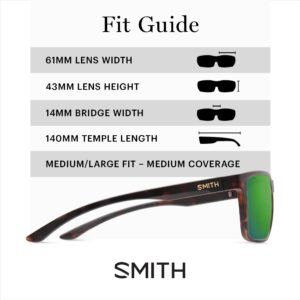 SMITH Riptide Sunglasses – Performance Sports Active Sunglasses for Biking, Running & More – For Men & Women – Matte Tortoise + Green ChromaPop Glass Polarized Mirror Lenses