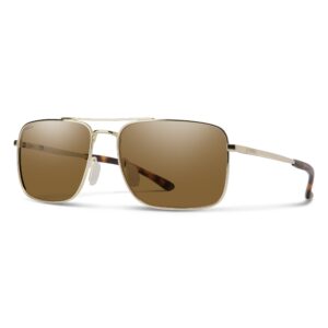 smith outcome lifestyle sunglasses - gold | polarized brown