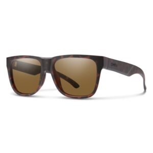 smith lowdown 2 core lifestyle sunglasses - matte tortoise | polarized brown