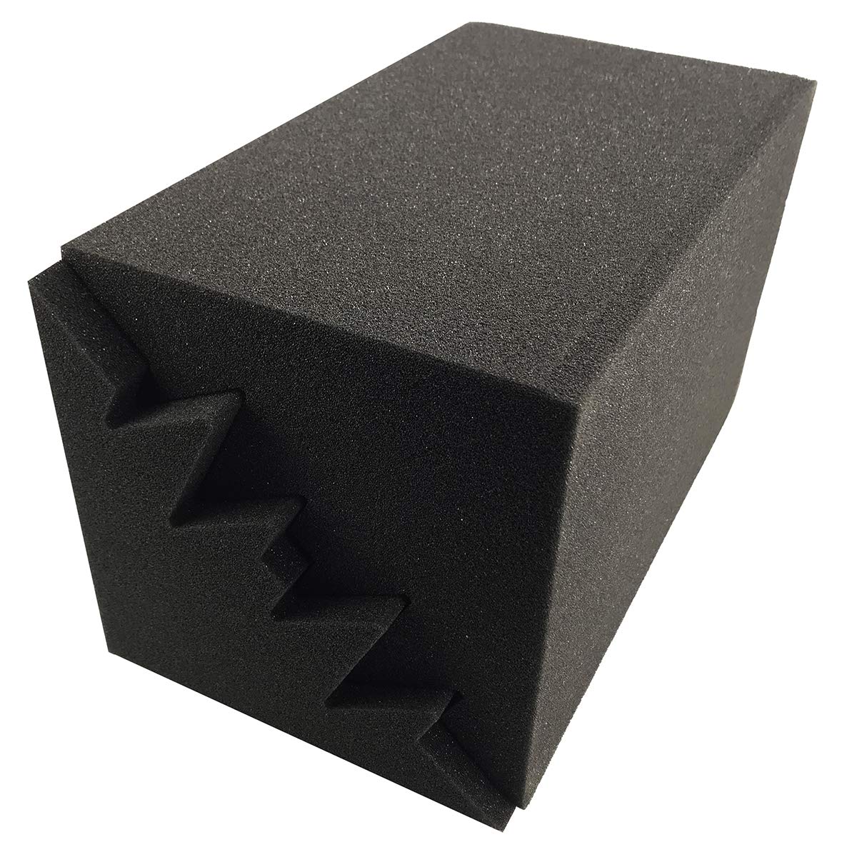 JBER 8 Pack Acoustic Foam Bass Trap Studio Foam 12" X 7" X 7" Soundproof Padding Wall Panels Corner Block Finish for Studios Home and Theater,KTV