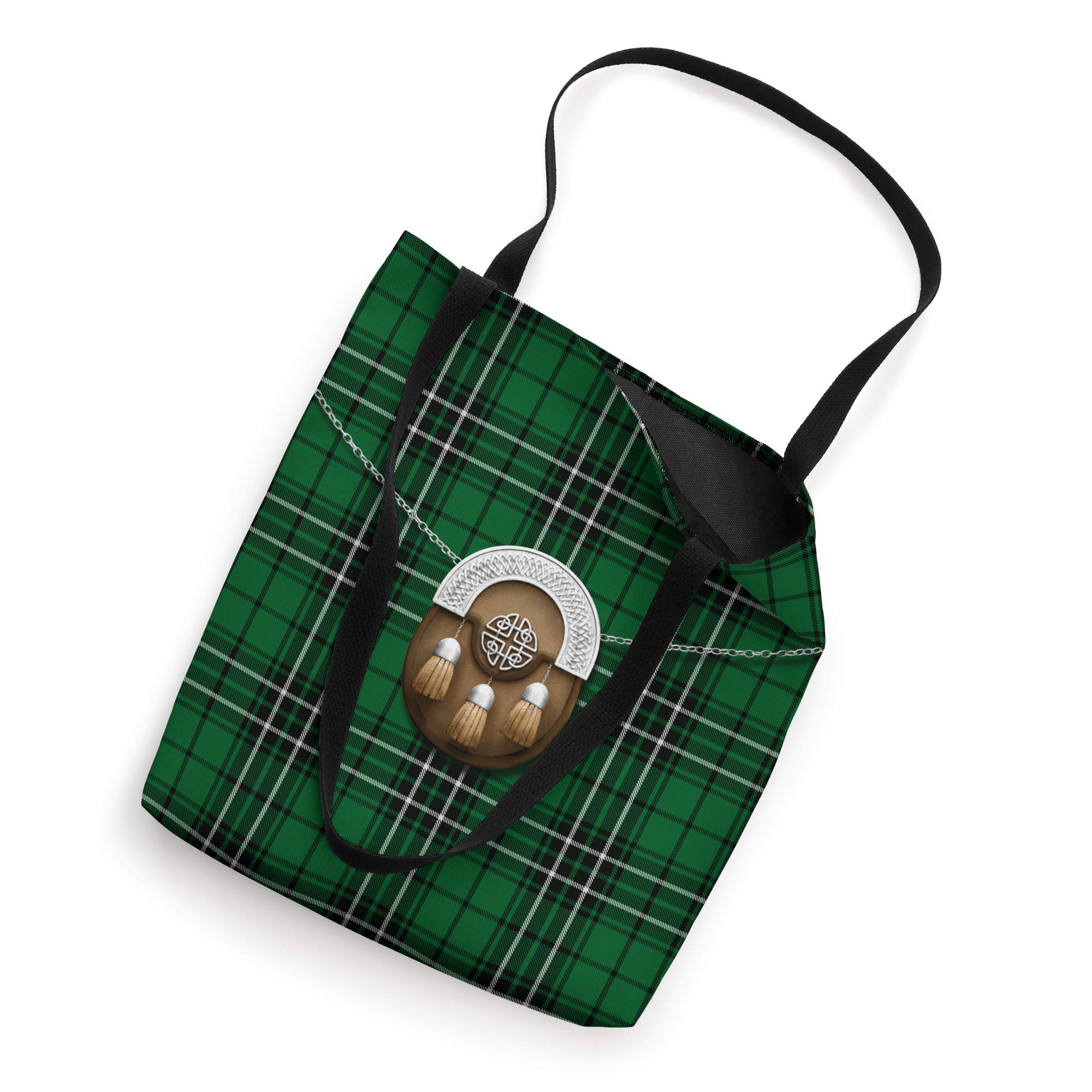 Scottish Clan MacLean Hunting Tartan Plaid With Sporran Tote Bag