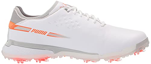 PUMA Men's Proadapt Delta Golf Shoe, White-Gray Violet, 12