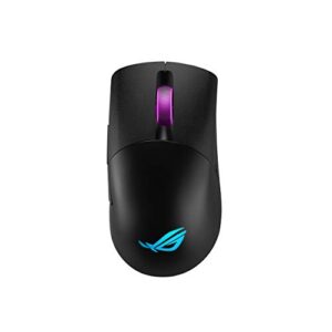 asus rog keris wireless lightweight gaming mouse (rog 16,000 dpi sensor, push-fit switch sockets, swappable side buttons, rog omni mouse feet, rog paracord and aura sync rgb lighting)