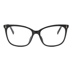 Kate Spade New York Women's Kate Spade Female Optical Style Aubree Cat Eye Reading Glasses, Black/Demo Lens, 53mm, 16mm + 0