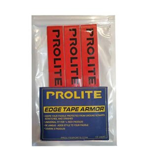 pickleball paddle - edge tape armor (red w/logo, 3-pack)