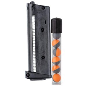 security equipment sabre home defense pepper ball launcher magazine 7 rd. with 7 red pepper powder balls