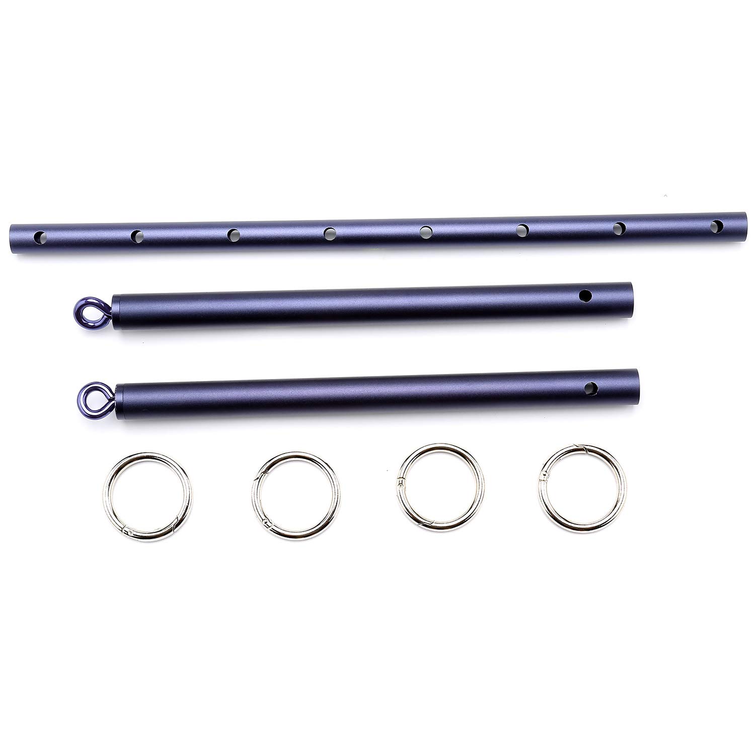 EXREIZST Expandable Purple Blue Spreader Bar Set Adjustable Bar Training Tools Set