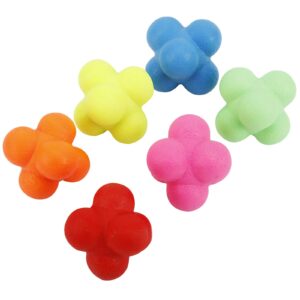 Yaegoo 6 PCS Reaction Balls Rubber Reaction Bounce Balls for Hand-Eye Coordination, Agility & Speed Reflex Training