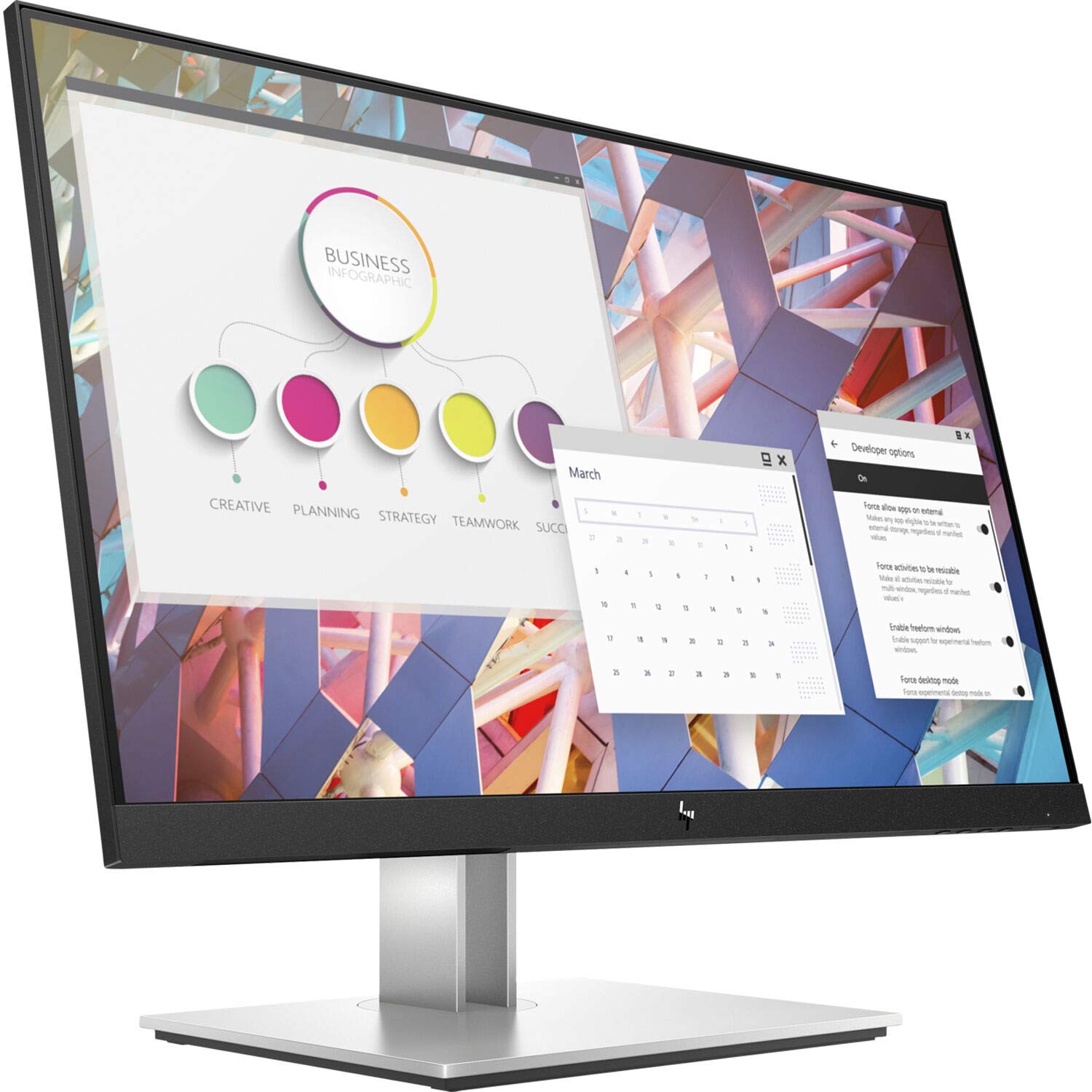 HP EliteDisplay E24 G4 24 Inch IPS LED Backlit, FHD 1920 x 1080, Blue Light Filter, HDMI, VGA, DisplayPort Monitor