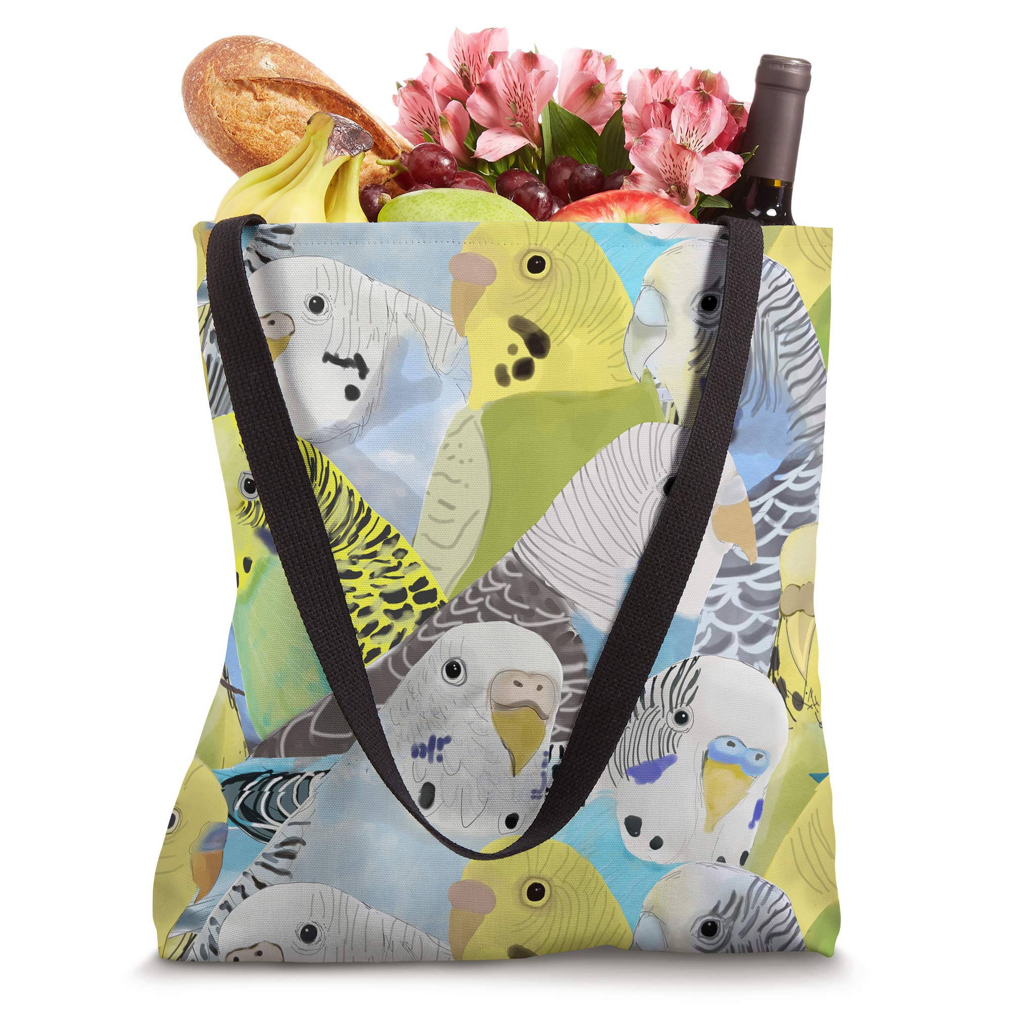 Budgie Parakeets Tote Bag